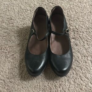 Wedge covered heel Mary Jane